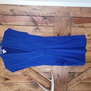 Cobalt blue dress with pockets